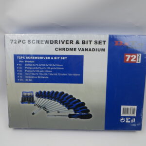 BATO Skruetrækker- & Bitssæt 72 dele – Chrome Vanadium