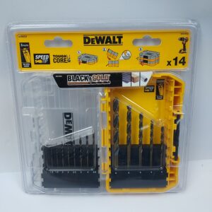 DeWalt Black+Gold HSS bor-sæt – 14 dele