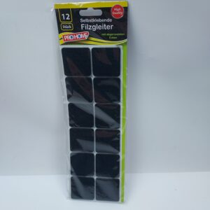 Selvklæbende filtpuder 40x40mm– 12 stk.