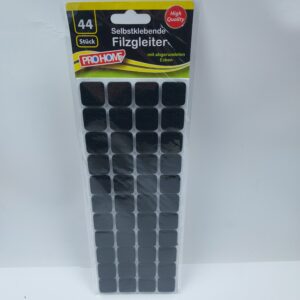 Selvklæbende filtpuder – 44 stk. 20x20 mm