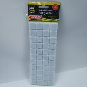 Selvklæbende filtpuder – 44 stk. 20 x 20 mm