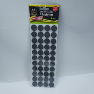 Selvklæbende runde filtpuder – 44 stk.