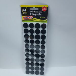 Selvklæbende runde filtpuder – 44 stk.