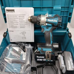 Makita DHP489RTJ Slagbore-/skruemaskine 18V LXT Brushless – 2 x 5,0 Ah
